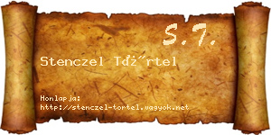 Stenczel Törtel névjegykártya